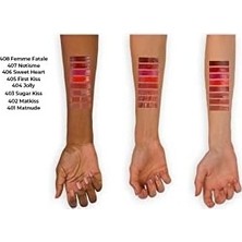 Prime Cosmetics Mattemoist Lipgloss 408 Femme Fatale Yarı Mat Bitişli Likit Ruj, Bordo