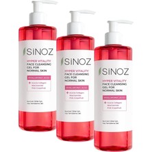 Prime Sinoz Normal Ciltler Için Yüz Temizleme Jeli 400ML (3 Paketi)