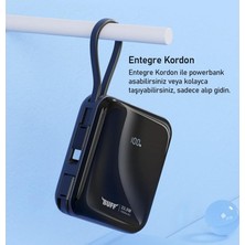 Prime Labs BP14 10000 Mah Dijital Ekranlı Dahili Kablolu Powerbank