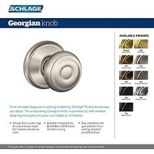 Prime F40VGEO716 Gürcü Gizlilik Topuzu, Eskitilmiş Bronz