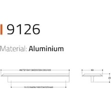 Prime 9126 -Çizgili Kulp Altın Renk Tek Adet 160 mm Altın Tek Ebat SSY9126 0160 Gl