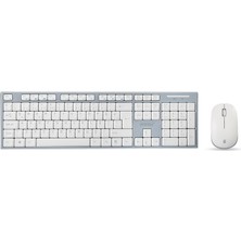 Prime KM-6063 Beyaz/gri Kablosuz Q Multimedia Klavye + Mouse Set