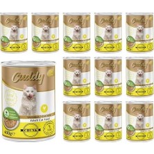 Prime Cuddy Yetişkin Kedi Tavuklu ve Jöleli Konserve Mama 400 gr x 12 Adet
