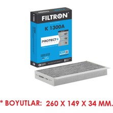 Filtron Karbonlu Polen Filtre Megane 3 Hb cc Coupe Grandtour Fluence Tüm Motor Tipleri 2008+ 272778970R K1300A