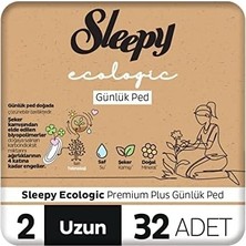 Prime Ecologic Premium Plus Günlük Ped Uzun 32 Adet Ped