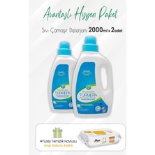 Prime Sıvı Çamaşır Deterjanı 2 Lt x 2 Adet ve Arap Sabunlu Yüzey Temizlik 100' Lü