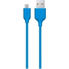 Prime Micro USB 120CM Şarj Kablosu, Mavi