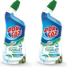Prime Por Çöz Tuvalet Temizleyici Jel Ekstra Güçlü Çam Kokulu 750 ml 2li Paket