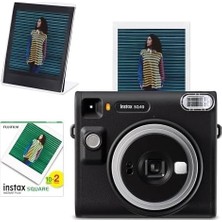 Prime SQ40 Siyah Fotoğraf Makinesi 20LI Kare Film ve Pleksi Çerçeve