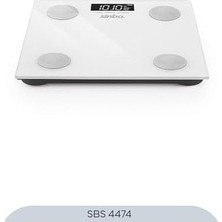 Prime SBS-4474 Akıllı Bluetooth Tartı, 180 kg Kapasiteli, 50 G Hassasiyetli, Yağ Su Kas Kemik ve Bmı Ölçerli Dijital Vücut Analiz Baskülü, 26X26 cm