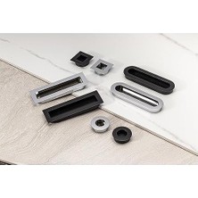 Prime 16 mm Siyah Renkli Gömme Kulp