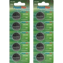 Prime 10 x 2450 CR2450 DL2450 3V Lityum Madeni Para Pilleri