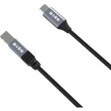 Prime SL-U2004 Usb2.0 1.5m Metal Başlıklı Siyah Yazıcı Kablosu