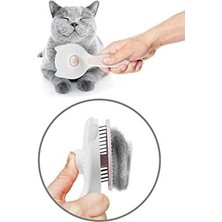 Prime Kedi Köpek Otomatik Temizlenen Tuşlu Tüy Toplayıcı Tarak Basmalı Kedi Köpek Fırçası Evcil Pet Hayvan Tüy Kıl Toplama Fırçası
