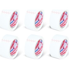 Prime 45 mm x 100 mt Beyaz Koli Bandı 6 Adet