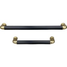 Prime 4682 Çizgili Modern Kulp /siyah Renk 320 mm Çok Renkli