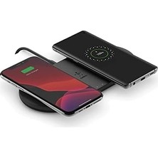 Prime Kablosuz 10 W Çiftli Şarj Cihazı, 15, 14, 13, 12, Se, 11, Xs, Xr, X, 8, Pro, Galaxy S20, S20, S20 Ultra, 4, 4xl Uyumlu, Siyah, WIZ002VFBK