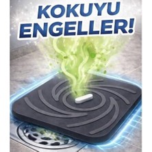 Prime Kötü Koku Böcek Önleyici Gider Tıpası Lavabo Balkon Tuvalet Gider Kapatıcı Kapak Silikon (Gri-Gri)