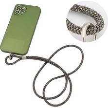 Prime - Cep Telefonu Boyun Askısı, Swarovski Taşlı Işıltılı Askı, Ayarlanabilir, Metal Halkalı, Hafif & Şık Askı Ipi, Suya Dayanıklı Tasarım -