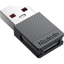 Prime Type-C 5A To USB A 2.0 Dönüştürücü, Siyah