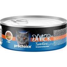 Prime Prochoice Döner Sardine, Sos Içinde Sardalyalı Tam & Dengeli Yetişkin Kedi Maması 70 gr