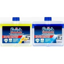 Prime Bulaşık Makinesi Temizleyicisi Limonlu (1 x 250 Ml) ve Finish Bulaşık Makinesi Temizleyicisi (1 x 250 Ml)