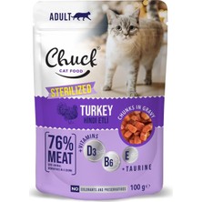 Prime Chuck Pouches, Yetişkin, Steril Hindi 100 gr x 24 Adet