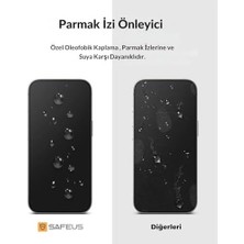 Prime Tam Kaplayan Hayalet Parmak Izi Bırakmayan Safir Ekran Koruyucu Cam, 17 ile Uyumlu