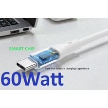 Prime 2 Adet x 2metre Type C-C Kablo Seti, Wahoo, 60WATT Pd Hızlı Şarj, 15/16/17 ve Andoid Için, Beyaz/gümüş Metal