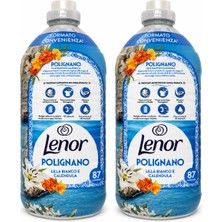 Lenor Polignano Beyaz Leylak ve Calendula Konsantre Çamaşır Yumuşatıcısı 2X1827 ml
