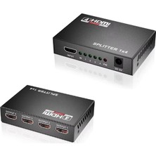 Prime 4 Portlu HDMI Splitter Dağıtıcı, 1 Giriş 4 Çıkışlı, Aynı Anda Görüntü Dağıtımı, 1.4V 1080P,