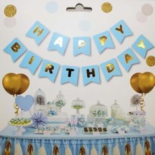 Prime Mavi Zemin Happy Birthday Banner