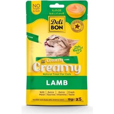 Prime Delibon Creamy Ödül Maması Kuzulu 15GR 5li Paket