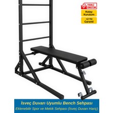 DURUH SPOR Isveç Duvarı Uyumlu Bench Sehpası