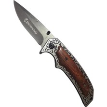 Browning Çelik Ahşap Saplı Çakı