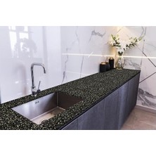 Prime Tezgah Üstü Kaplama Folyosu Mutfak Tezgahı Kaplama Granit Desen 70 cm x 3 Metre