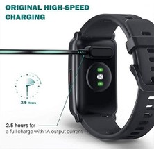 Prime Honor Band 7 ile Uyumlu Akıllı Saat Için Manyetik USB Şarj Kablosu Honor Band 7 ile Uyumlu Kablo Siyah