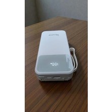 Prime H9 20000 Mh Pd 20W ve USB 22.5W Fast Hızlı Şarj Dahili Type C ve Lightning Kablolu Dünya Standartlarına Uygun Polymer Batarya Birebir Amper LCD