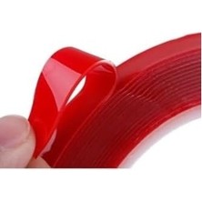 Prime Nkt Group (7722) Akrilik Şeffaf Silikonlu Çift Taraflı Bant 10 mm x 5 M ile Uyumlu
