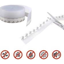 Prime 3 Adet Kapı ve Pencereler Için Rüzgar, Ses, Soğuk Kesici Kendinden Yapışkanlı 3 x 3 mt x 15 mm Şerit Bant, Hava Koşulllarına Dayanıklı Silikon K