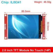 Futroniks 2.8-Inch Spı Tft Screen Module - 240X320 Pixels, ILI9341 (Dokunmatik Değil)(1 Adet)