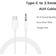 Prime Tak Çalıştır Type C Aux Ses Kablosu Pd Aux Çevirici Cep Telefonları Tabletler Araba Teypleri Speaker Hoparlör Bilgisayar Mac Bütün Type C Ses Çı