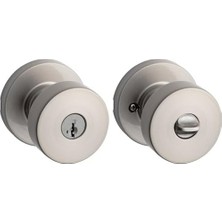 Prime 740 Psk Rdt 15S Pismo Anahtarlı Giriş Kapısı Topuzu, Akıllı Anahtar Güvenliği, Nikel, Yuvarlak