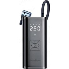 Prime Taşınabilir Araç Lastik Pompası, Powerbank ve LED Fener Özellikli, Dijital Göstergeli