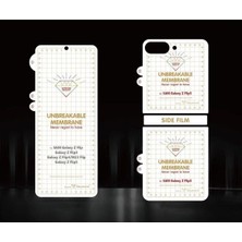 Prime Galaxy Z Flip 5 ile Uyumlu Ön Arka Ikili Koruyucu Esnek Koruma