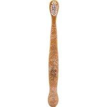 Prime Pure Diş Fırçası Çocuklar Için Ergonomik Ahşap Diş Fırçası, 2 Yaş ve Üzeri Çocuklar Için, Yuvarlak ve Yumuşak Kıllar ile Hasarsız
