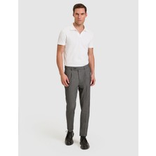 Pierre Cardin Koyu Gri Slım Tapered Kanvas Pantolon 50331140 VR080