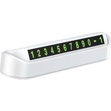 Prime Beyaz Numaratör Araba Torpido Üstü Telefon Numaralığı (1, Beyaz)