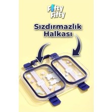 700 ml Iki Bölme Paslanmaz Çelik Bento Lunch Box Yeni Nesil Sefer Tası Metal Kaşık Hediyeli FF7155