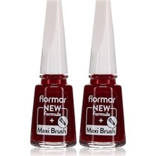 Klasik Parlak Bitişli Yüksek Pigmentli Oje Nail Enamel 385 Red Velvet New (2 Paketi)